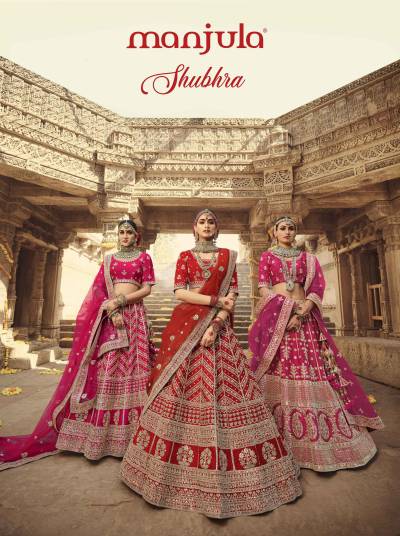 SHUBHRA BY MANJULA FASHION DESIGNER WEDDING LEHNEGA CHOLI WHOLESALER